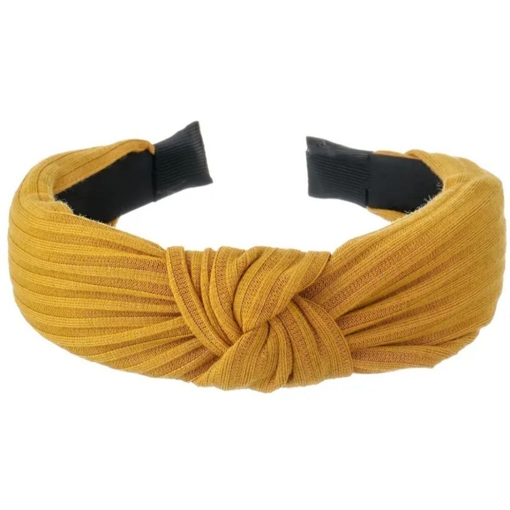Marigold Ribbed Top Knot Headband